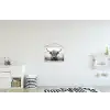 HOOFD textielposter latten blank klein -kinderkamer