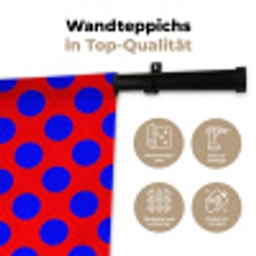 Dots - Klassiek - Rood Wandkleed katoen klein 269 -tsfeer2_DE