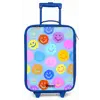 Vrolijk patroon van smileys Kinderkoffer - Blauw klein -zz3dotto