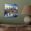 Zonsondergang Frankfurt - Stad - Skyline - Water plexiglas 5mm klein -sfeer3