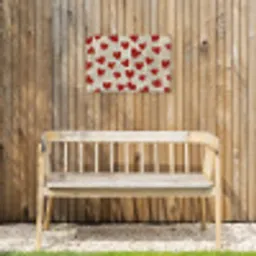 Hartjes - Krant - Loveyou Tuinposter op houten frame 2 cm dik klein -sfeer4