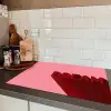 Dream - 3D - Rood - Roze Inductie beschermer vinyl 3mm klein -sfeer3