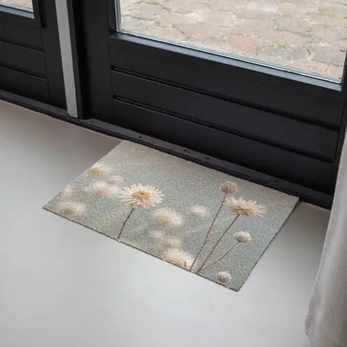Strobloemen - Wit - Daglicht Deurmat klein -sfeer2