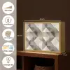 Geometrisch - Motief - Aardetinten Light Box met batterij (Wandlamp) middel 907 -USP_websiteoverzichtFR
