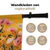 Bloemen - Veld - Geel Wandkleed katoen klein -sfeer2