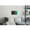Vrouw - Hoodtooi - Tropisch - Fruit - Druiven Muursticker klein -slaapkamer