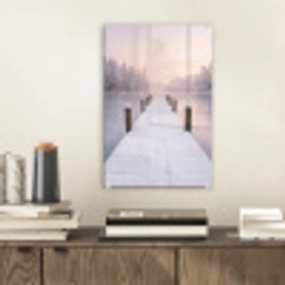 Steiger - Meer - Mist - Winter - Serene plexiglas 5mm klein -sfeer1