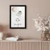 Quotes - Kinderen - Be unique - Jongens - Meisjes - Waterverf fotolijst zwart zonder passe partout klein -sfeer5