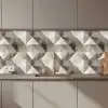 Geometrisch - Motief - Aardetinten keuken achterwand 2 middel 871 zz_3dshopping