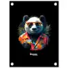 Panda als tropische straatkunst tuinposter los doek klein -3d