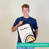 Ruwe regenboog aqua Rugzak - Zwart middel -sfeer7_NL