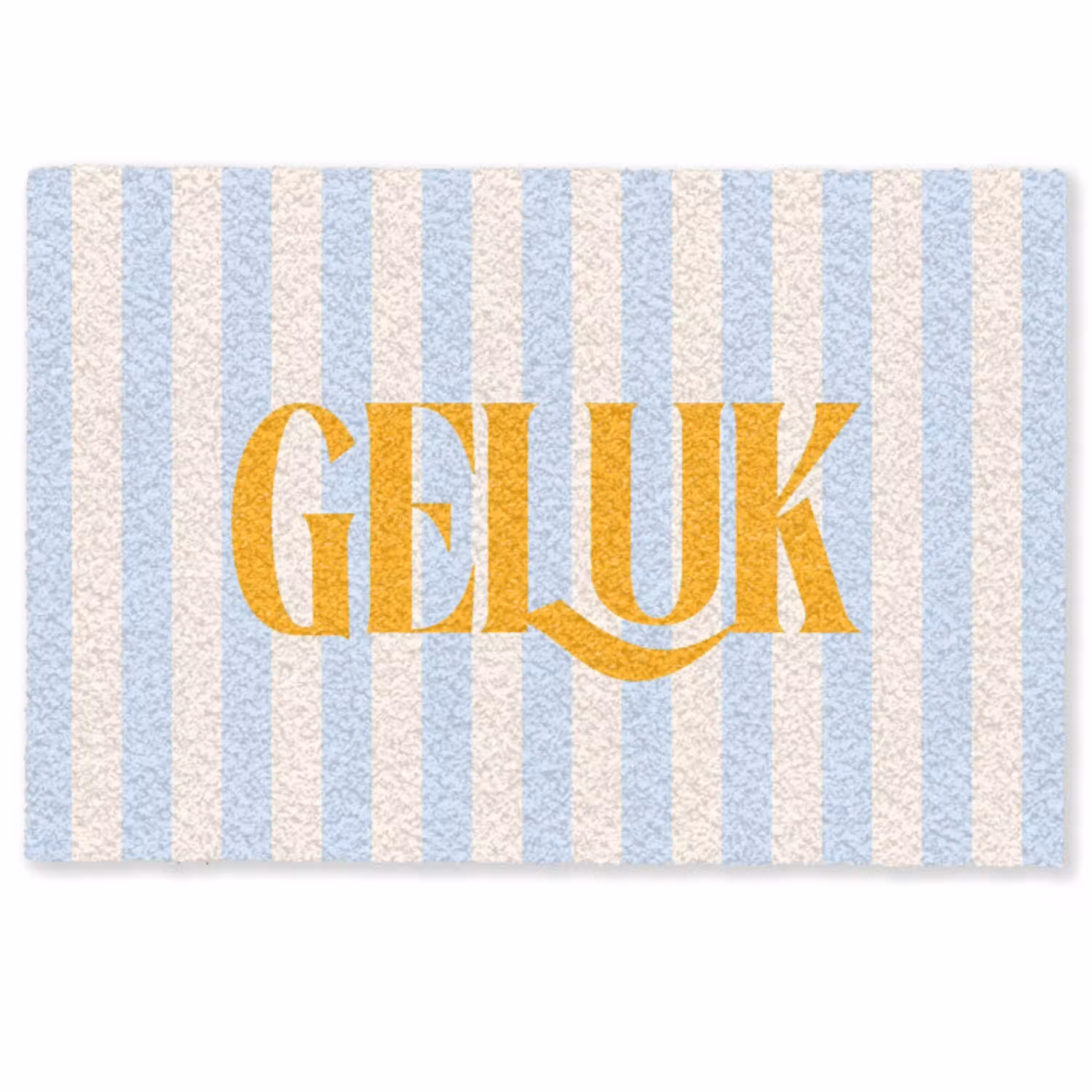 Oranje - Blauw - Strepen - Geluk Deurmat klein -zkaufland3d