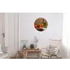 Tomaten - Olijfolie - Stilleven Wandcirkel aluminium klein -woonkamer