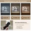 Varken - Schattig - Spaghetti - Zwart wit - Dier Light Box met batterij (Wandlamp) middel -USP_lichtkleurNL