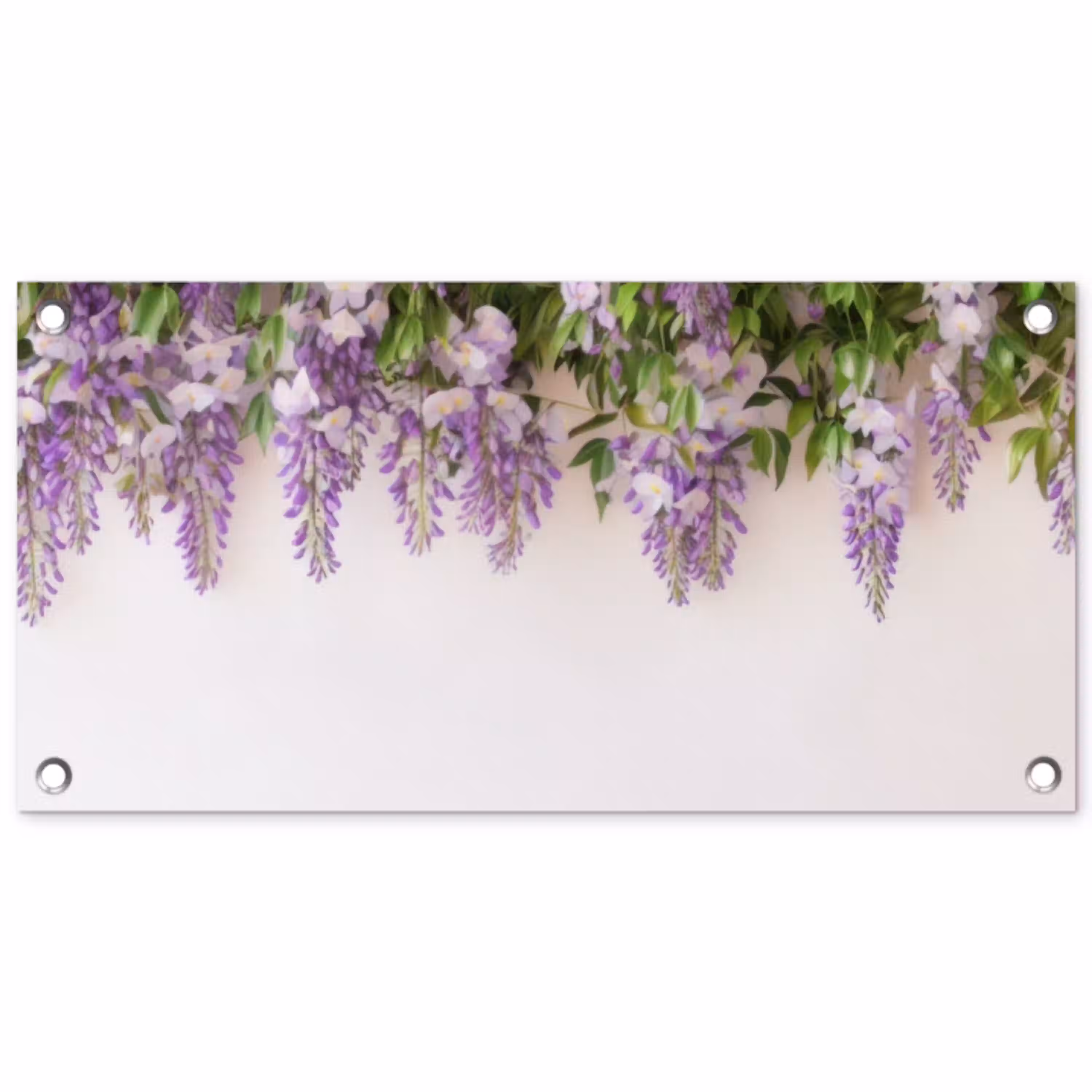 Blauwe regen - Bloemen - Paars tuinposter los doek klein -3d