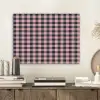 Plaid - Patroon - Roze - Zwart PET vilt klein 837 -sfeer1