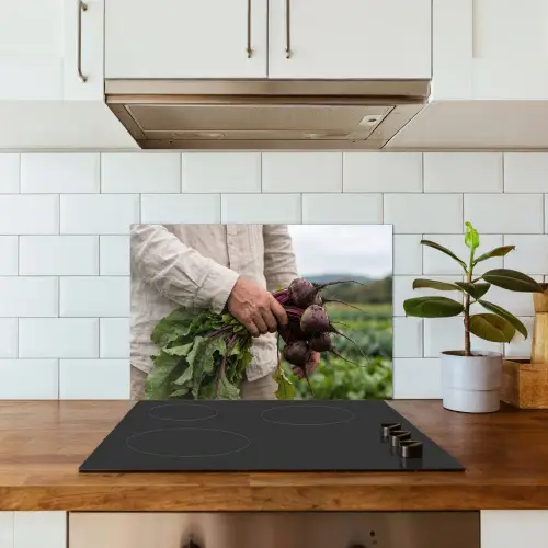 Bieten - Vers - Moestuin keuken achterwand spatscherm klein -sfeer2