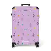 Laboratorium en wetenschapspatroon op paarse achtergrond NBS - Large koffer - Volwassenen Unisex groot -3d