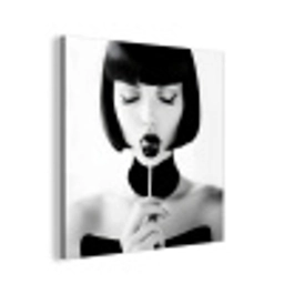Vrouw - Lolly - Zwart - Wit aluminium wit klein -3d