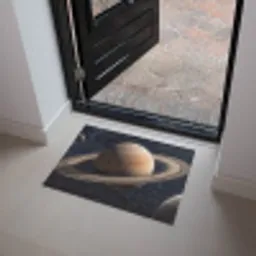 Planeten - Saturnus - Ruimte Deurmat klein -sfeer5