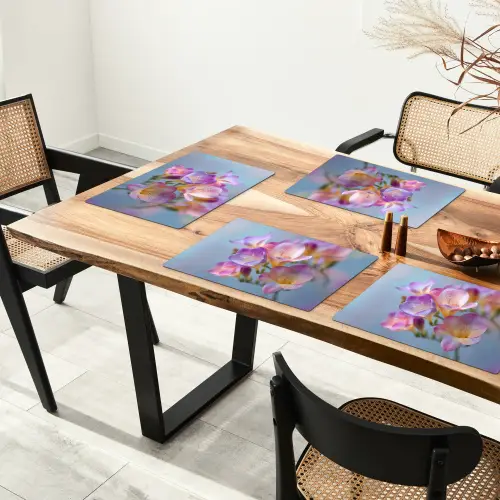 Bloemen - Paars - Overloop - Meeldraden Placemat vinyl groot -zzsfeer4_Kitchenyeah-website