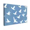 Vogels - Wit - Patroon canvas 2cm klein -z3d