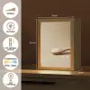 Lepel - Rijst - Hout - Beige Light Box met kabel (Tafellamp) klein -USP_NL