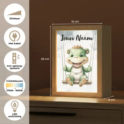 Dino - Baby dier - Kinderen Light Box met kabel (Kinderlampje) klein -USP_NL