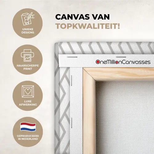 Grafisch - Patroon - Modern - Lijn canvas 2cm xxl 828 -sfeer2