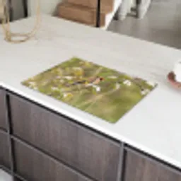 Putter - Bloesem - Lente - Natuur - Kleurrijk Inductie beschermer vinyl 3mm klein -sfeer8