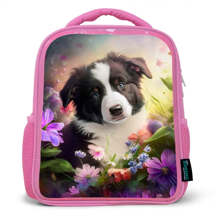 Lasse het Hondje Kinderrugzak - Roze middel -3d