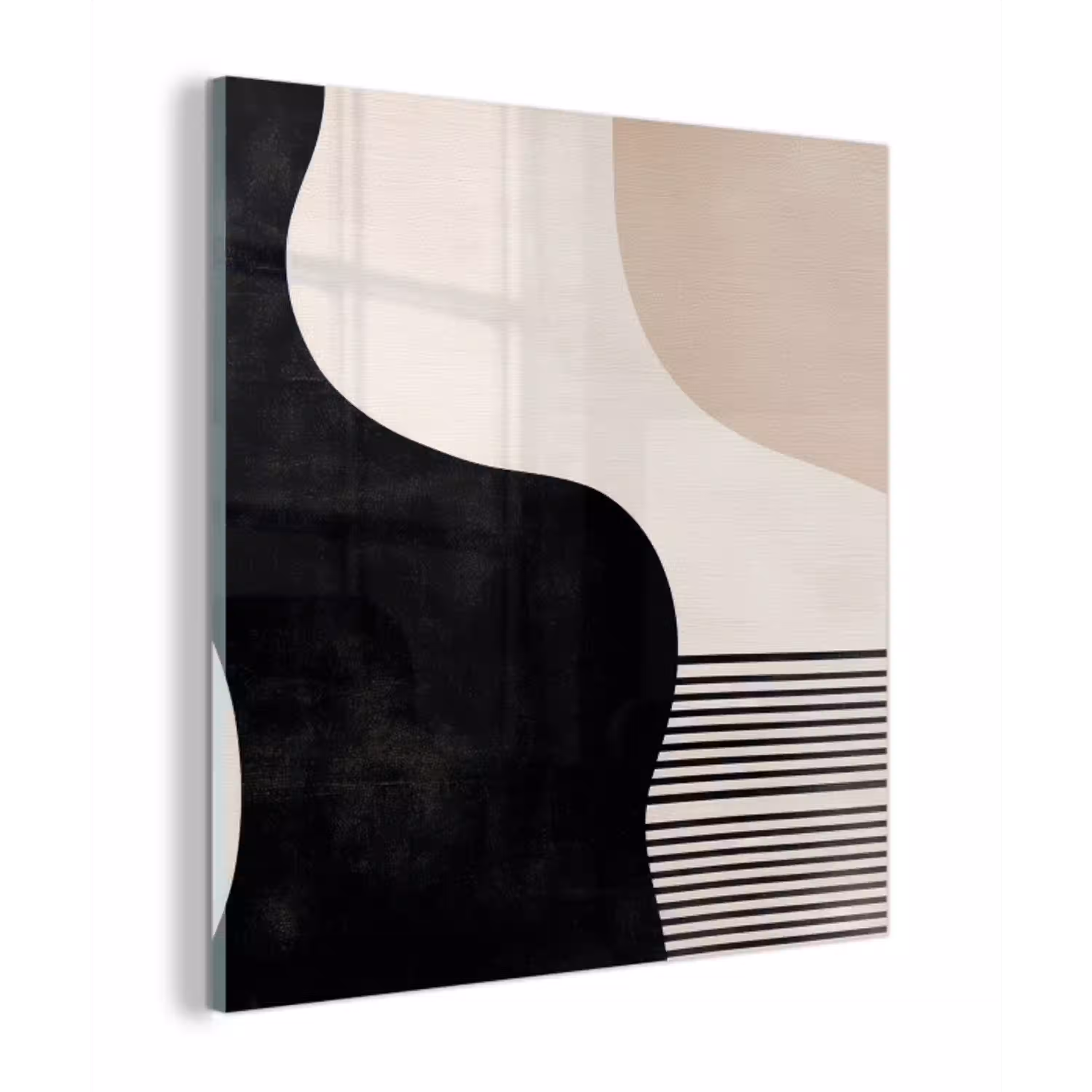 Abstract - Japandi - Beige - Modern plexiglas 5mm klein -z3d