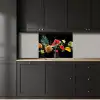 Splash - Fruit - Zwart keuken achterwand 2 middel -sfeer1