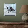 Paarden - Winter - Dieren - Natuur - Sneeuw plexiglas 5mm klein -sfeer3