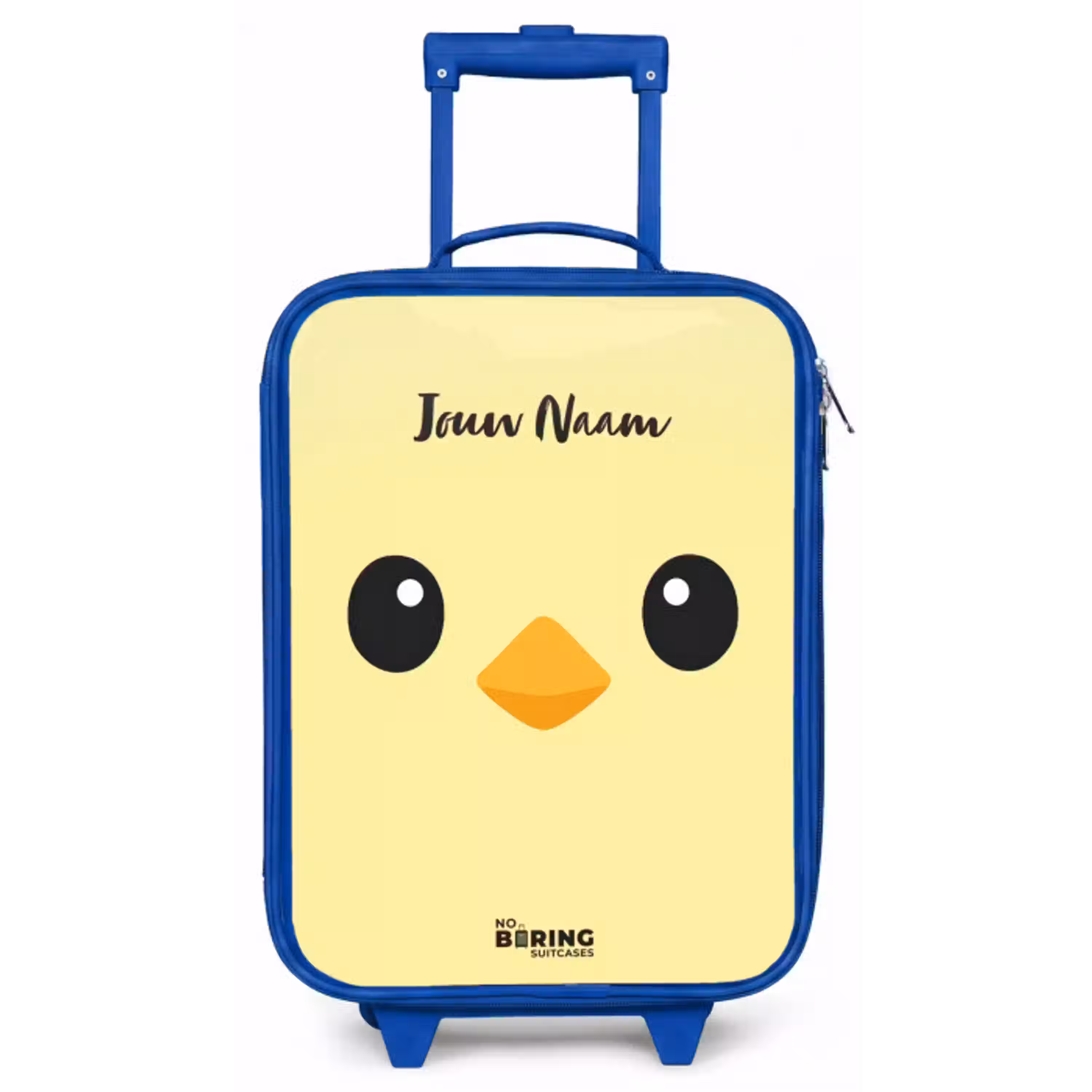 Kawai - Kuiken - Geel Kinderkoffer - Blauw klein -zz3dotto