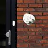 Wit met bladeren - Klassiek Naambord Organisch middel -sfeer1