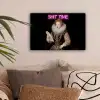 Portret - Humor - Neon canvas 2cm klein -sfeer1