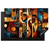 Figuren - Abstract - Symbolen Inductie beschermer vinyl 3mm klein -3d