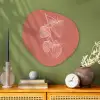 Minimalistisch - Illustratie - Aardbei - Tak Wandcirkel Organisch Plexiglas middel -sfeer2