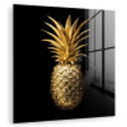 Ananas - Zwart - Goud - Luxe plexiglas 5mm klein -zzzproduct_nieuw