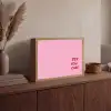 Yes you can do it - Rood - Roze Light Box met batterij (Wandlamp) middel -sfeer2