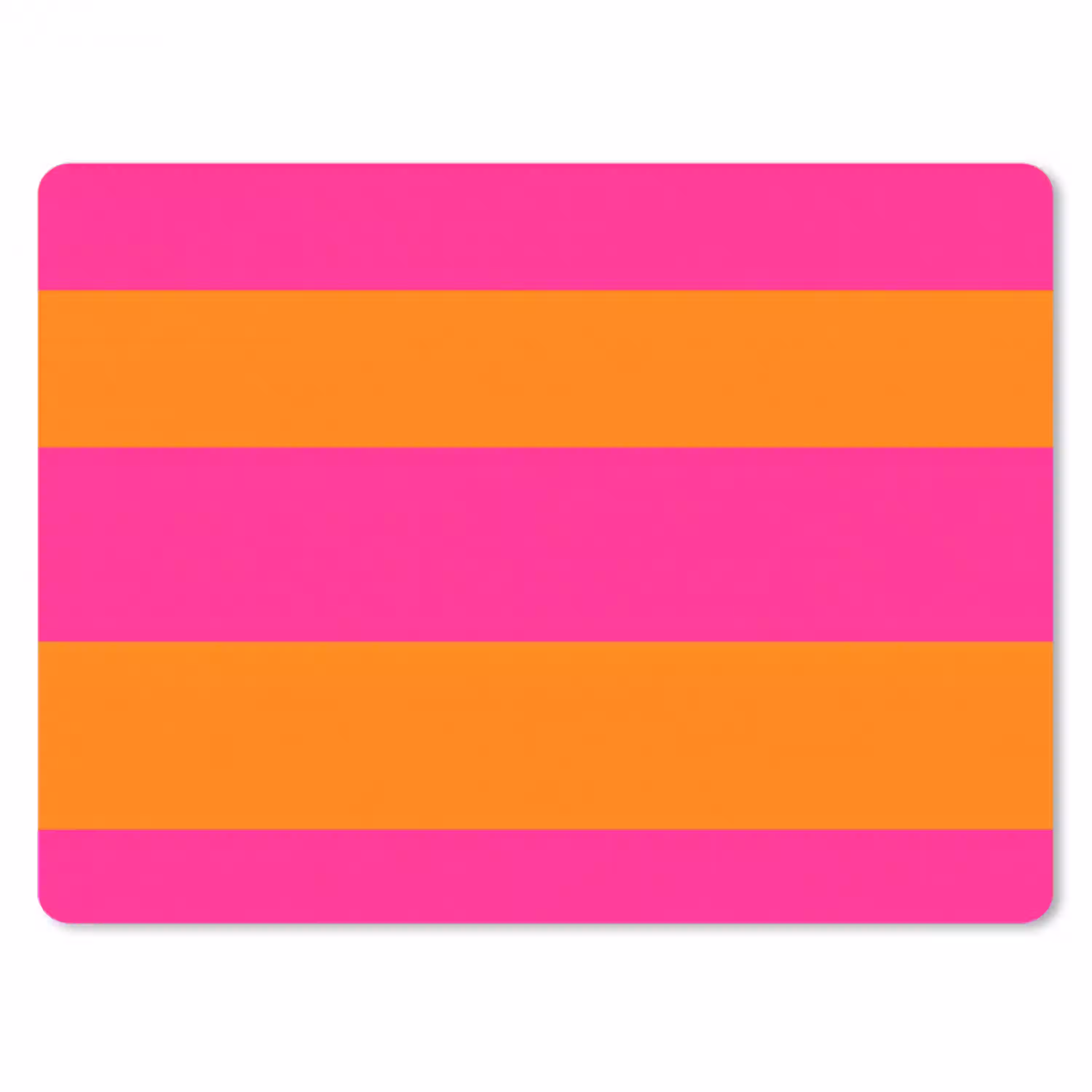 Strepen - Horizontaal - Roze muismat rubber klein 262 -3d