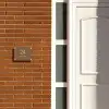 Bruin - Klassiek Naambord Rechthoek middel -sfeer3-rechthoek-S