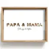 Papa & Mama - Lettercollage Dienblad Rechthoek middel -z3d_shopping