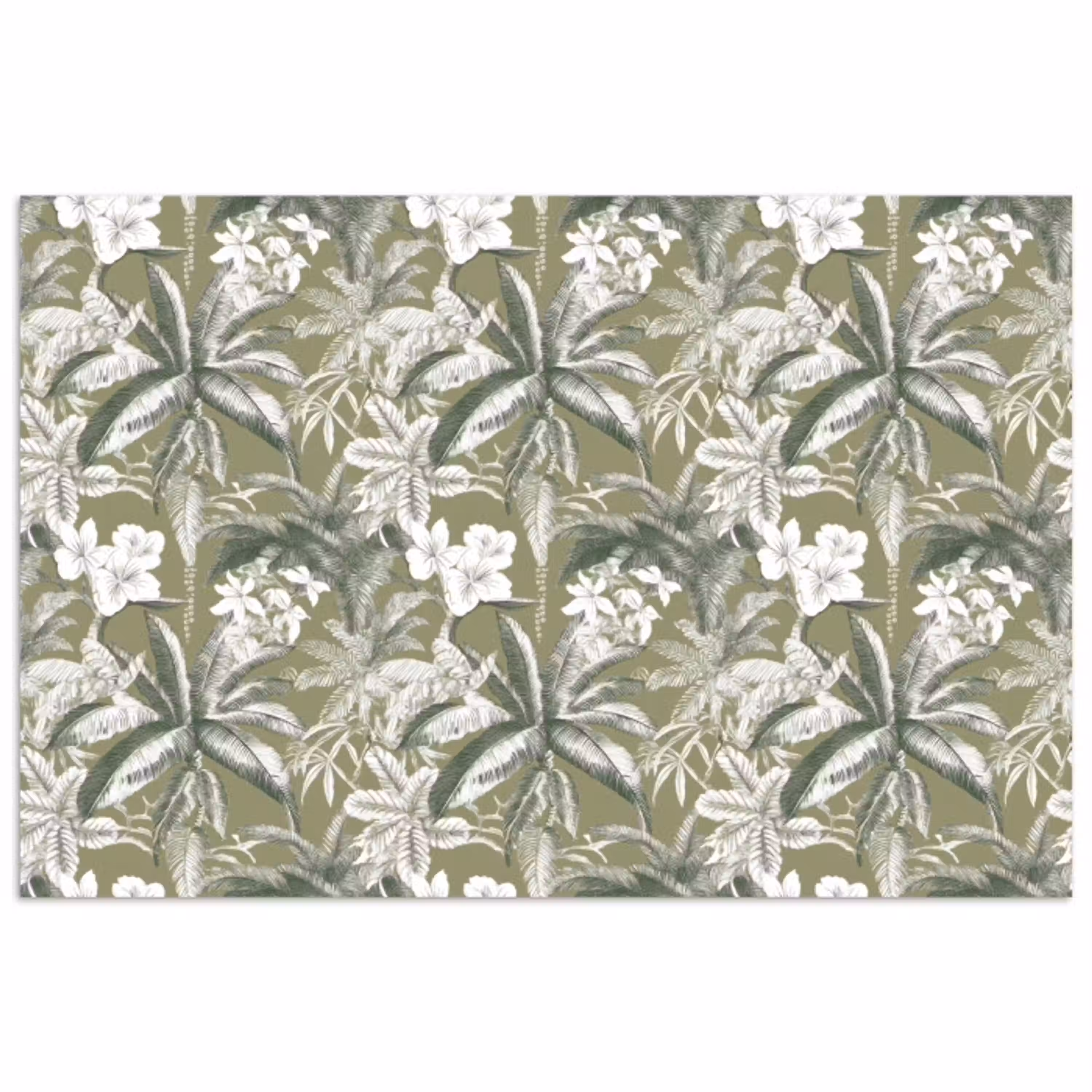 Botanisch - Bloemen - Groen poster papier klein 62 -3d