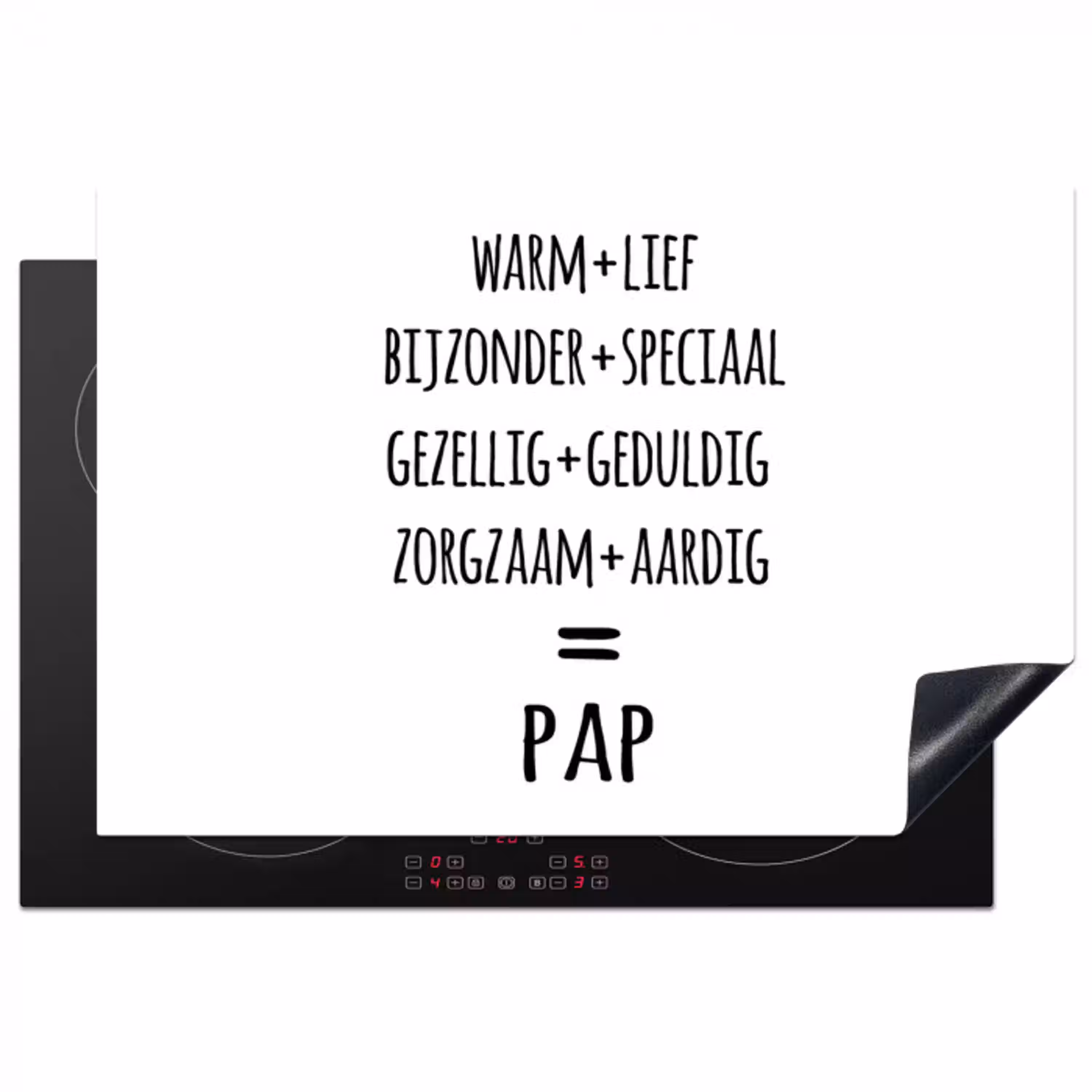 Quotes - Pap definitie - Spreuken - Vader Inductie beschermer vinyl 3mm klein -3d