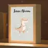 Bloemen - Blauw - Stippen - Dino Light Box met kabel (Kinderlampje) klein -zzz_3d_website