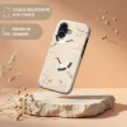 Kraanvogels - Bloesem - Beige Toughcase MagSafe Apple iPhone 17 klein -USP_RandenV_FR