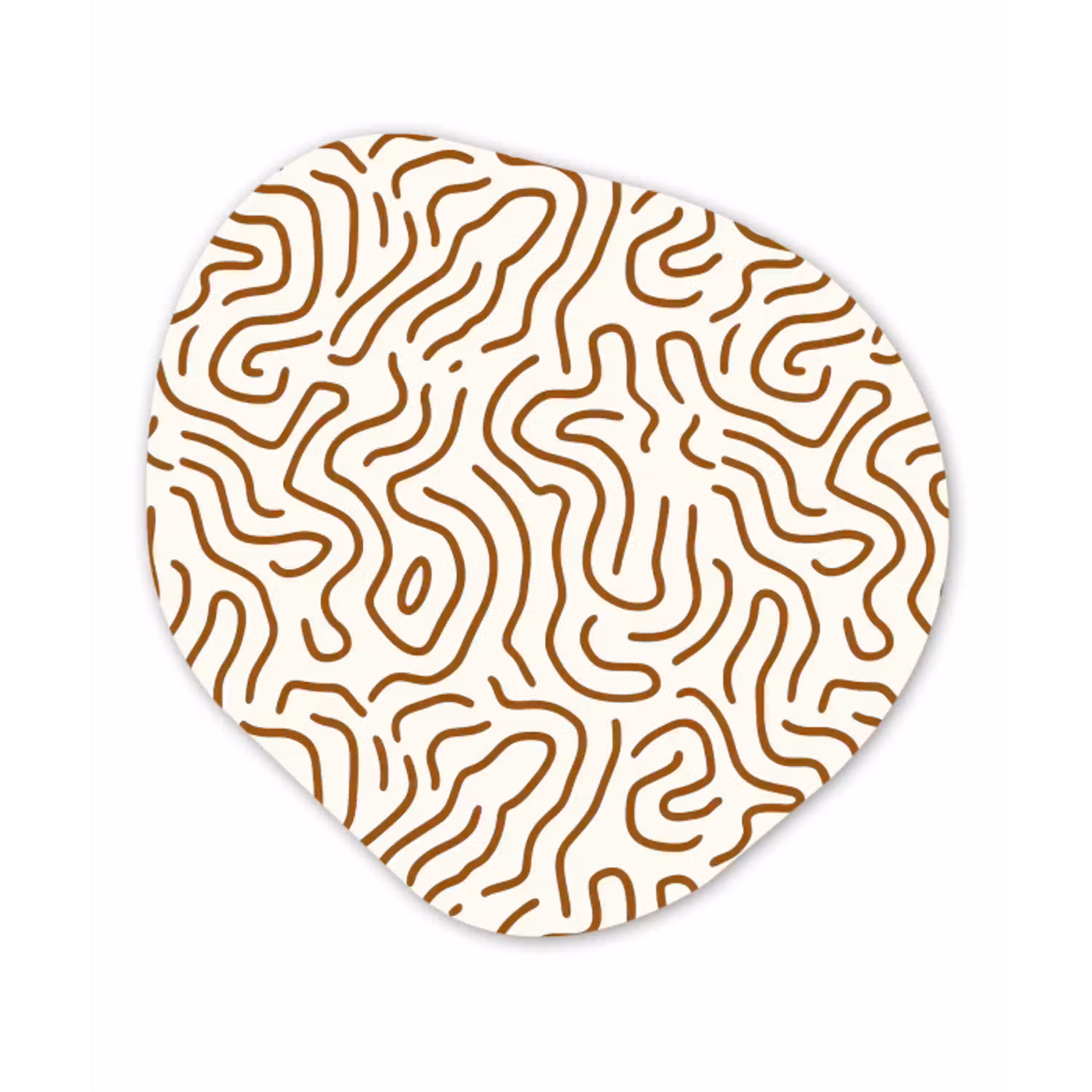 Minimalistisch - Patroon - Terracotta Wandcirkel Organisch Aluminium middel 851 -3d