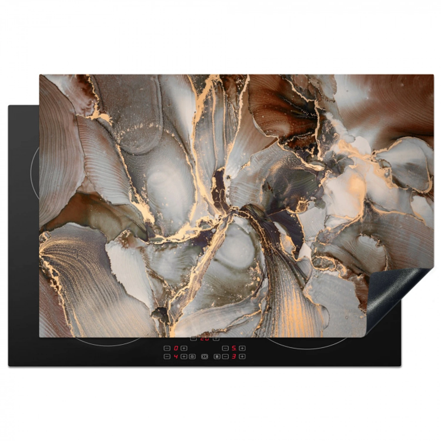 Aarde Ontmoet Metaal Inductie beschermer vinyl 3mm klein -3d